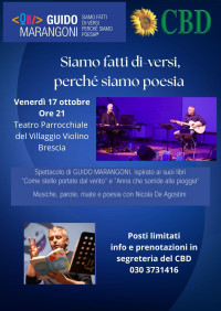 BRESCIA - Spettacolo "Siamo fatti di-versi, perché siamo poesia"